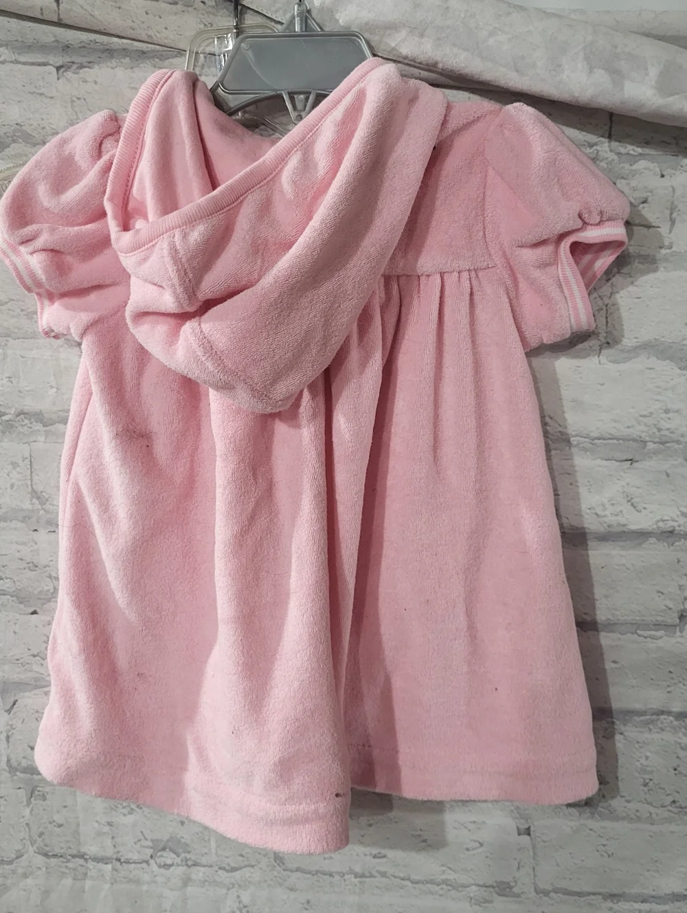 Ralph Lauren Light Pink Terry Hoodie Polo Dress